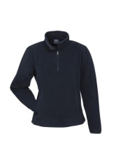 Women's Half Zip Fleece Pullover -Navy 